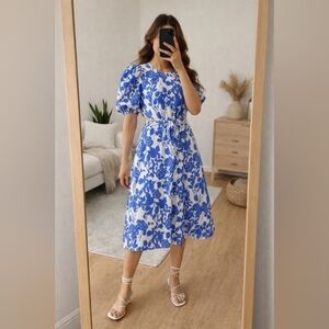 Floral Betsy Adam Maxi Dress M